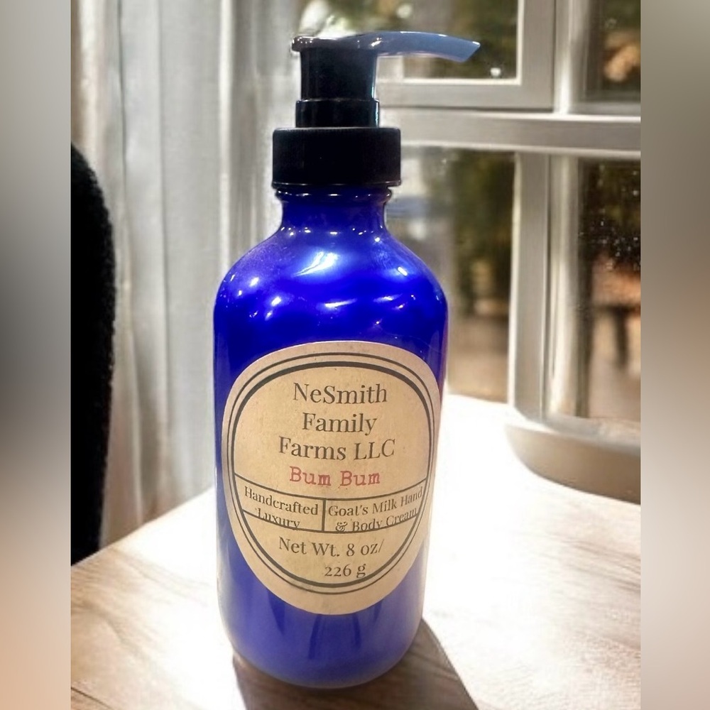Handcrafted Triple Butter Goat’s Milk Hand and Body Cream in Bum Bum